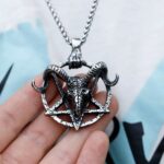 Collier Pendentif Baphomet sur Pentagramme