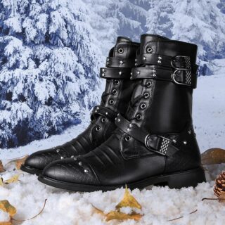 Bottes Gothique Homme à Rivets