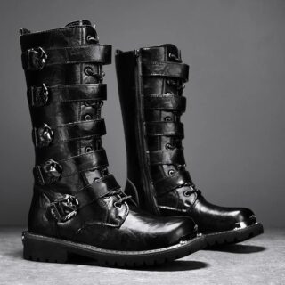 Bottes Hautes Motard Homme
