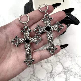 Boucles D'oreilles Croix Gothique