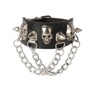 Bracelet Gothique Tête de Mort