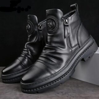 Chaussures Hautes Noires Homme