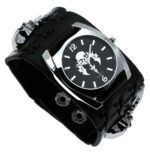 Montre Bracelet Large Tête de Mort