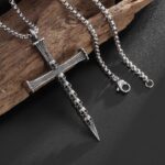 Pendentif Croix Tête de Mort