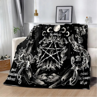 Plaid Gothique Pentagramme