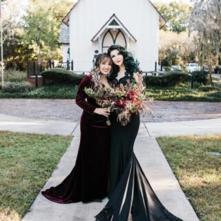 Robe de Mariée Sirène Gothique