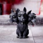 Statue Gothique Chien à 3 Têtes