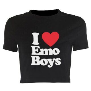 T-shirt "I love emo boys"