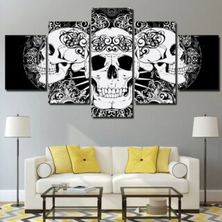 Tableau Gothique Tête de Mort