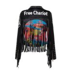 Veste Moto en Cuir pour Femme Style Rock