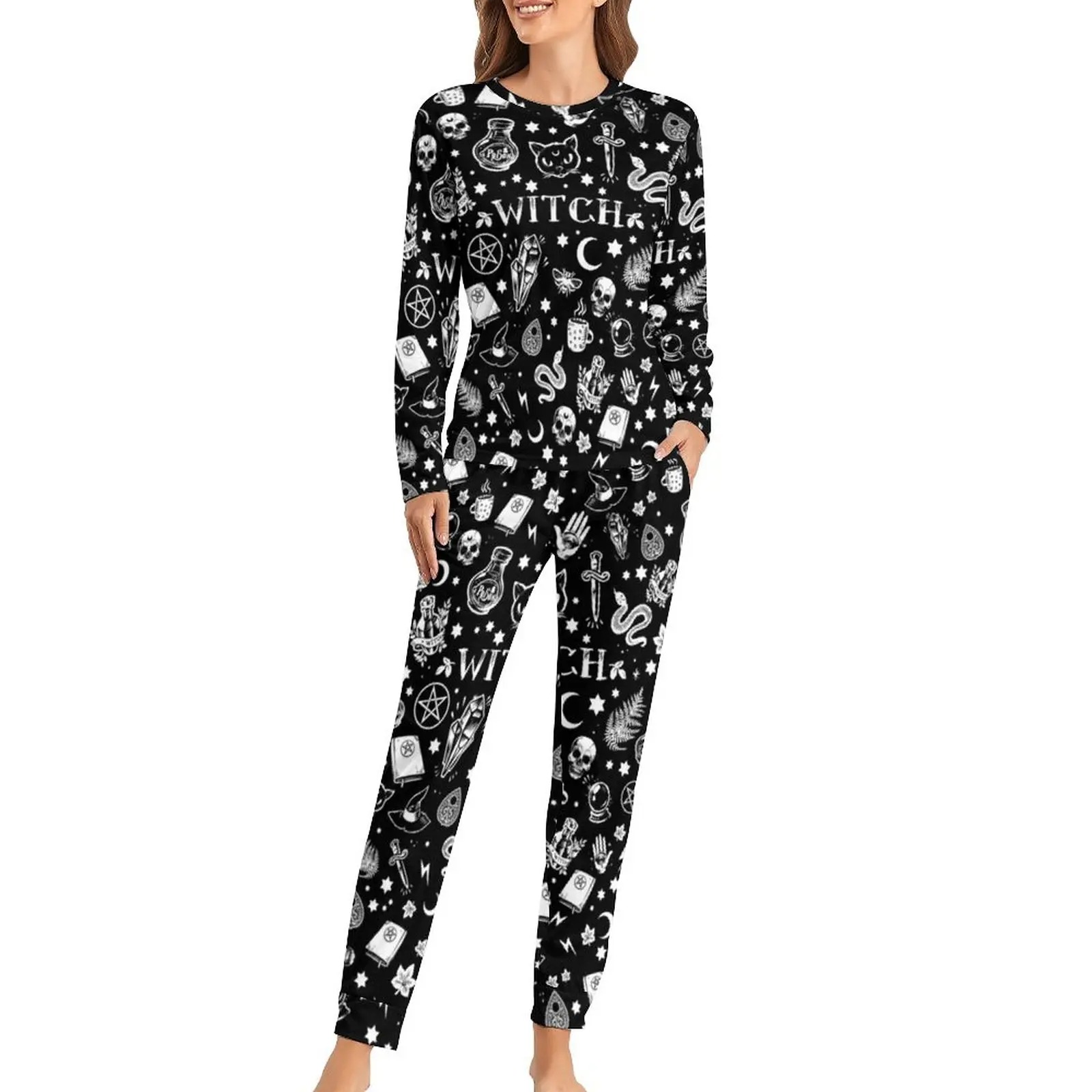 Pyjama Motifs Gothiques pour Femme • Satan Shop