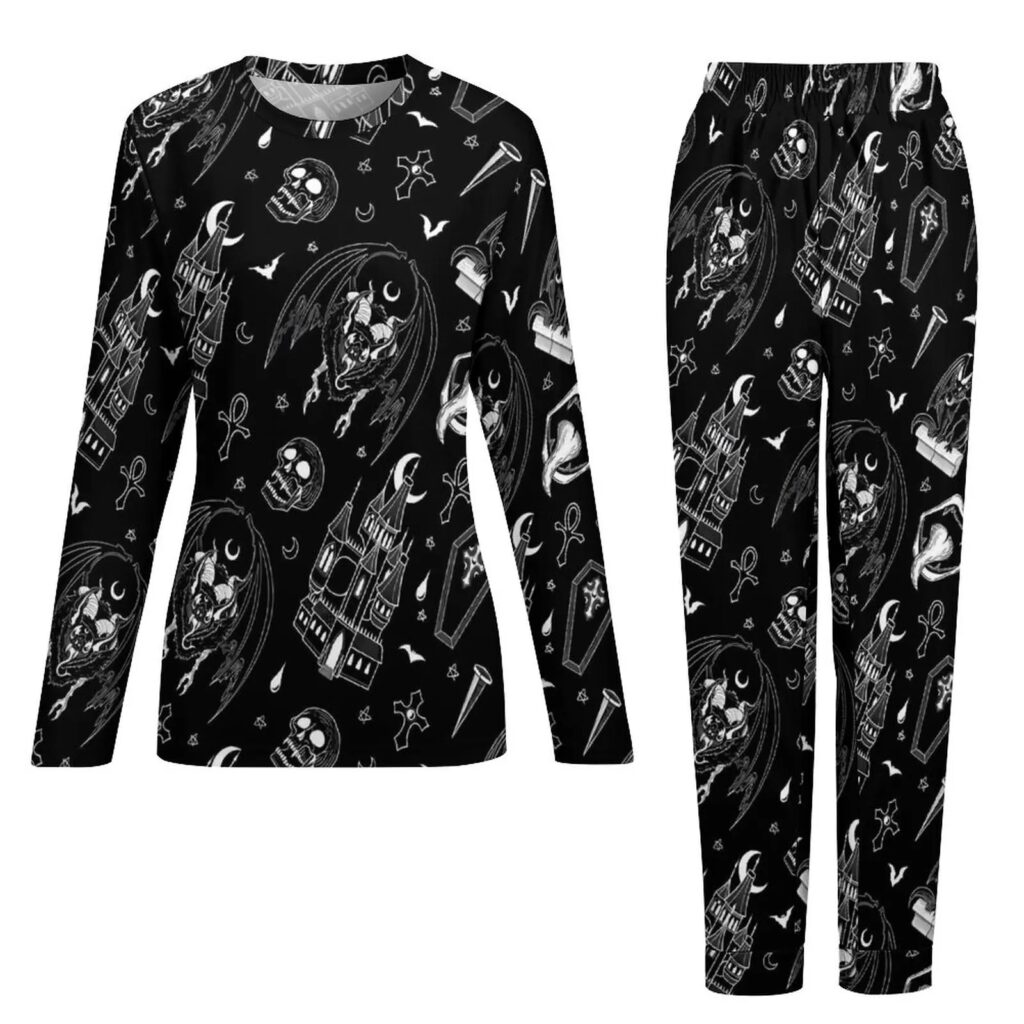 Pyjama Gothique Manches Longues • Satan Shop