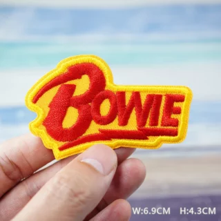Patch Thermocollant Bowie – Écusson Brodé Rock Glam Vintage