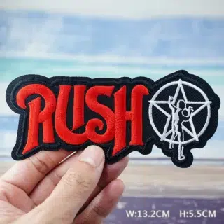 Patch Thermocollant Rush – Écusson Brodé Groupe Rock Progressif