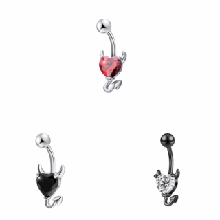 Piercing Nombril Démon Cœur
