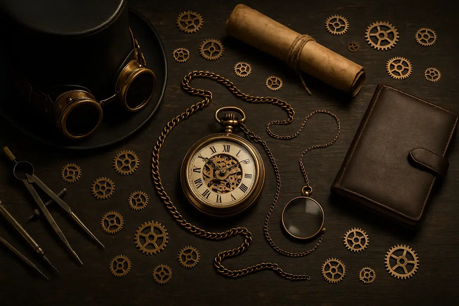 Accessoires steampunk : montres gousset, chapeaux, monocles Accessoires steampunk : montres gousset, chapeaux, monocles Steampunk & esthétique victorienne accessoires steampunk
